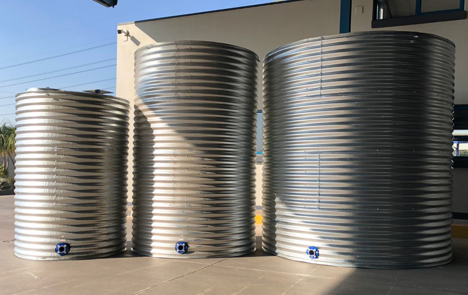 Galvanised steel tanks 