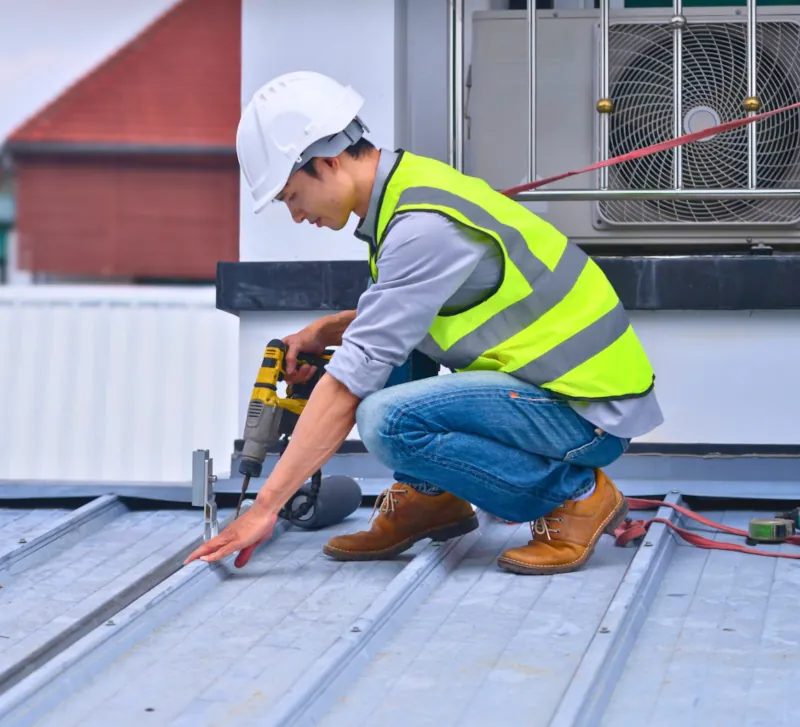 Roof sheet installation